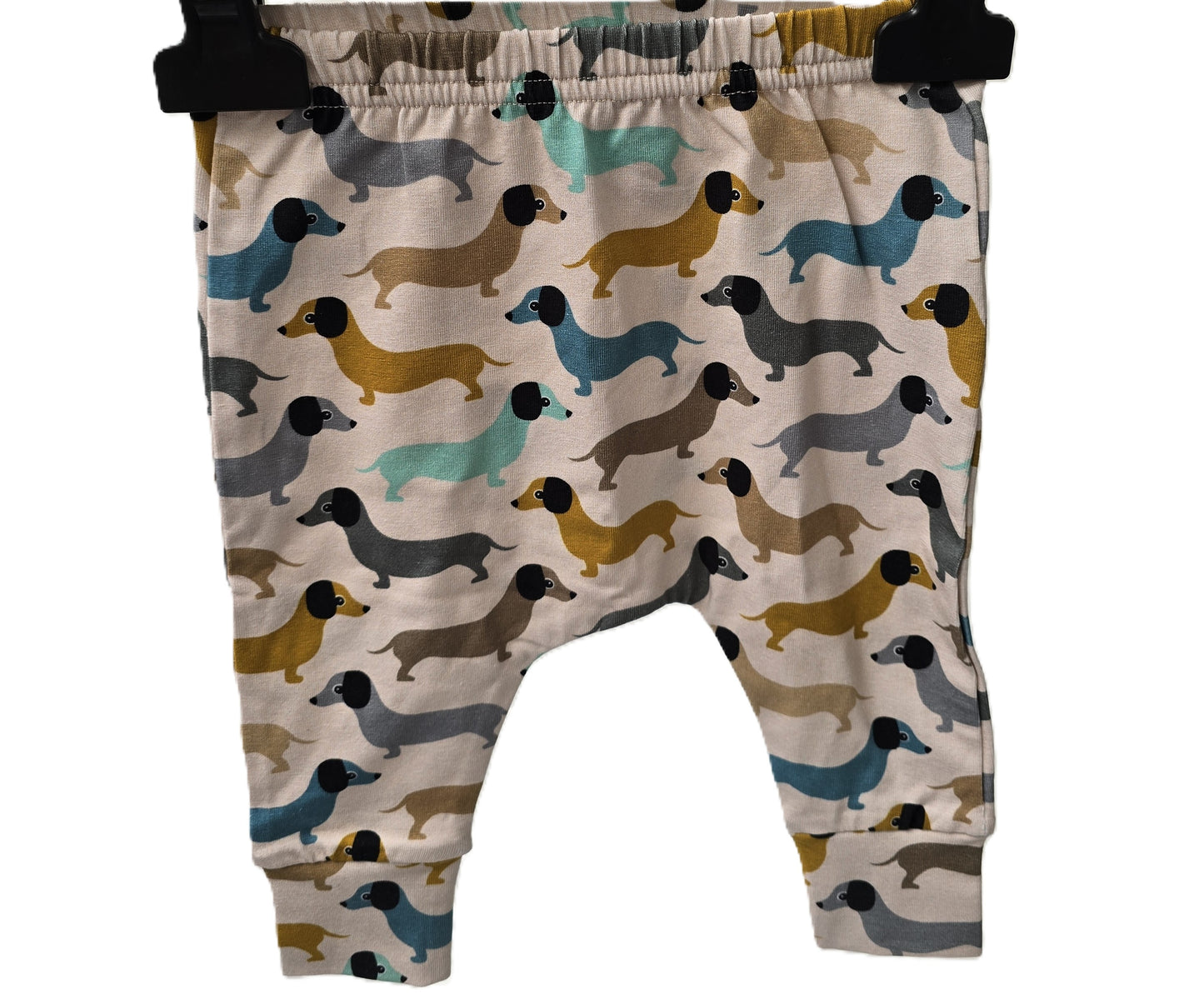 Last Chance - Kids Dachshund Cotton Jersey Leggings - 0-3 Months