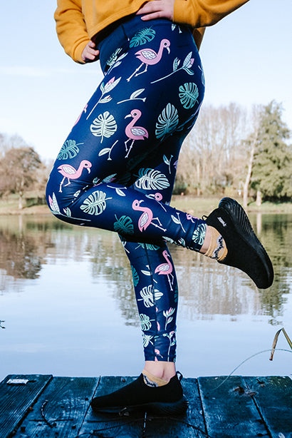 Flamingo Women's Activewear Leggings - Capri 21inside leg – Rainbows &  Sprinkles