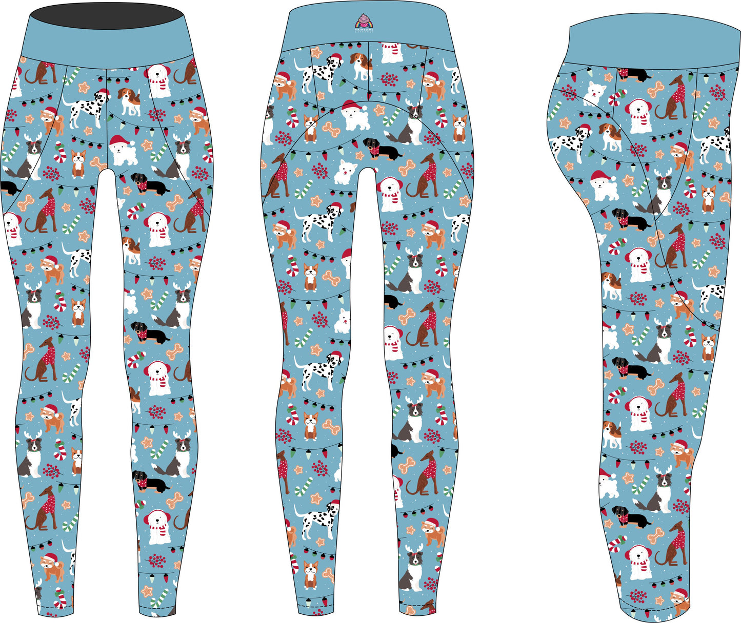 Christmas Dogs Women's Activewear Leggings