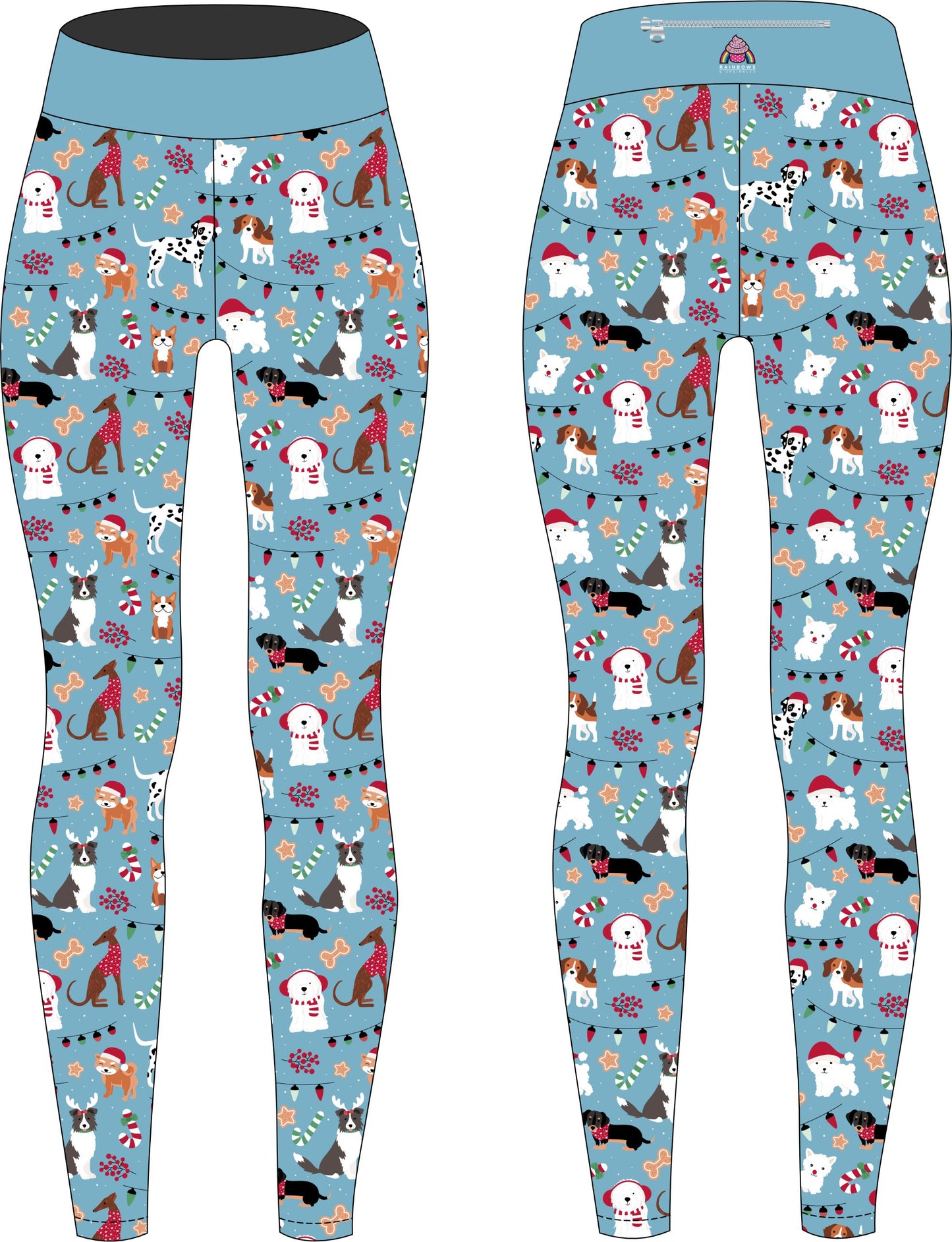 Christmas Dogs Women's Activewear Leggings