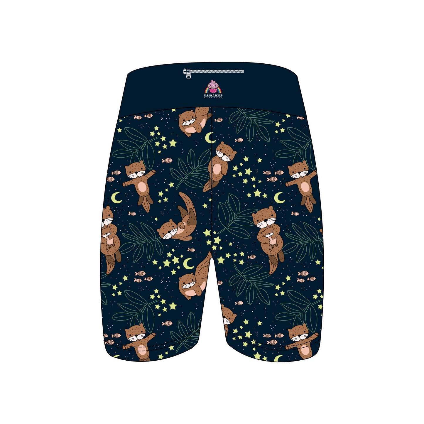 Midnight Otters Women's Active Shorts