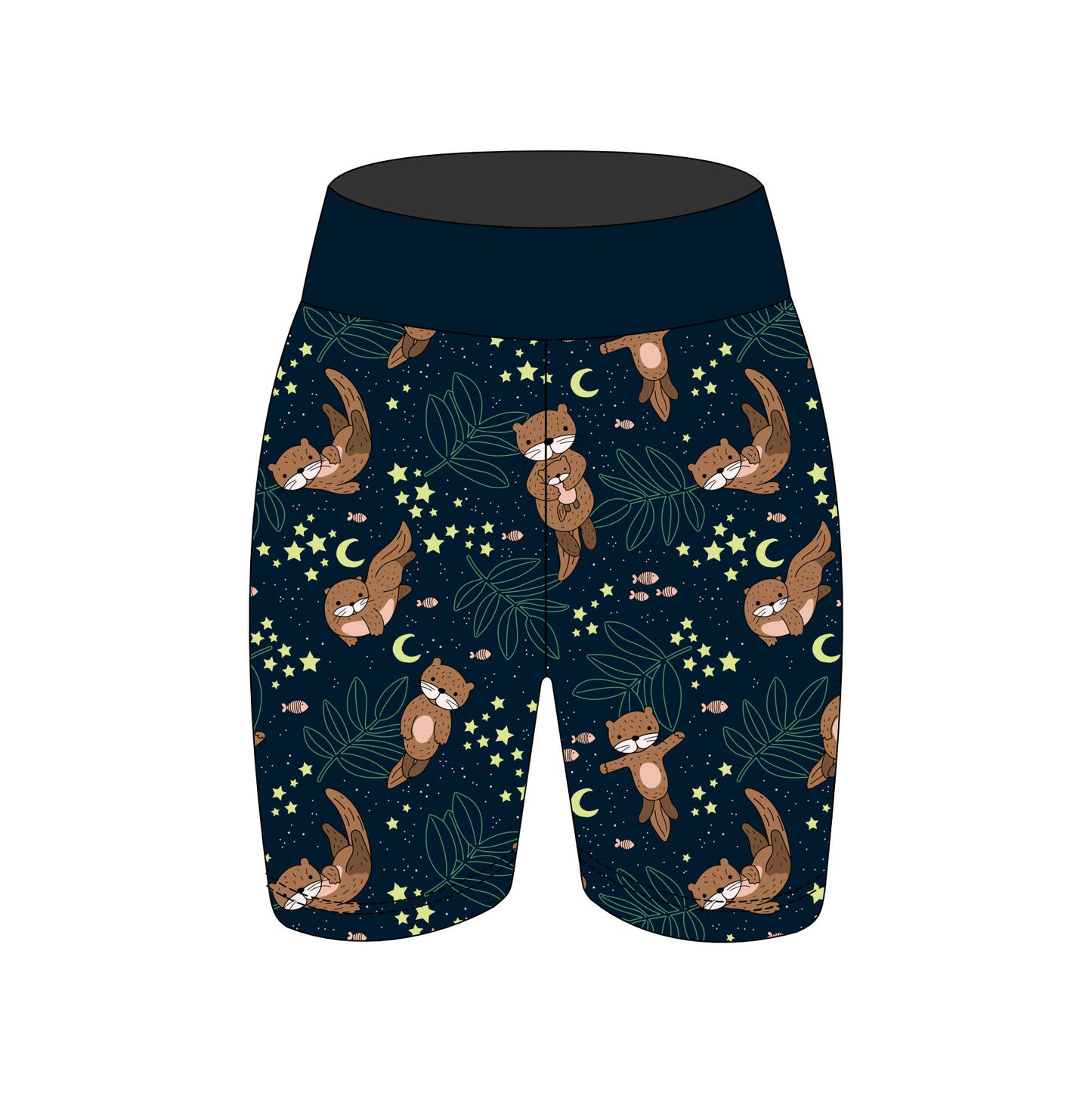 Midnight Otters Women's Active Shorts