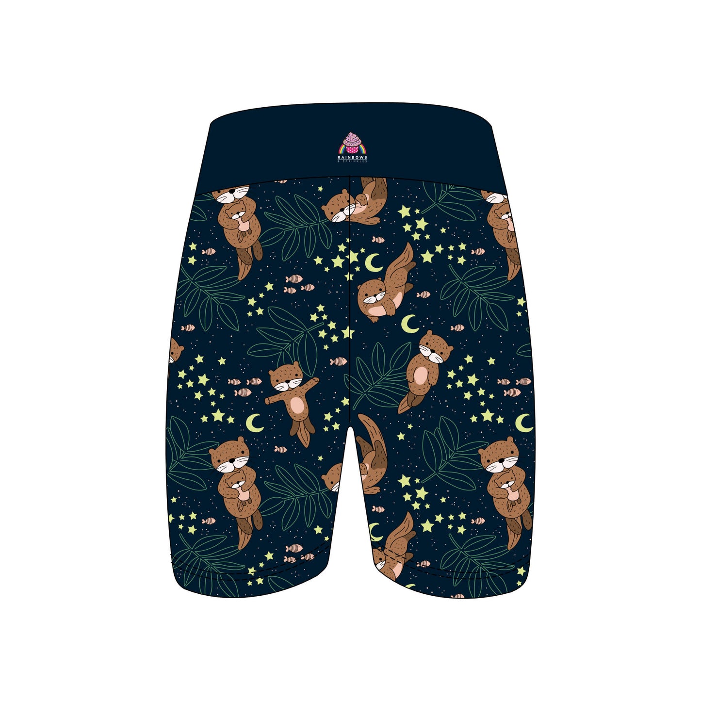 Midnight Otters Women's Active Shorts
