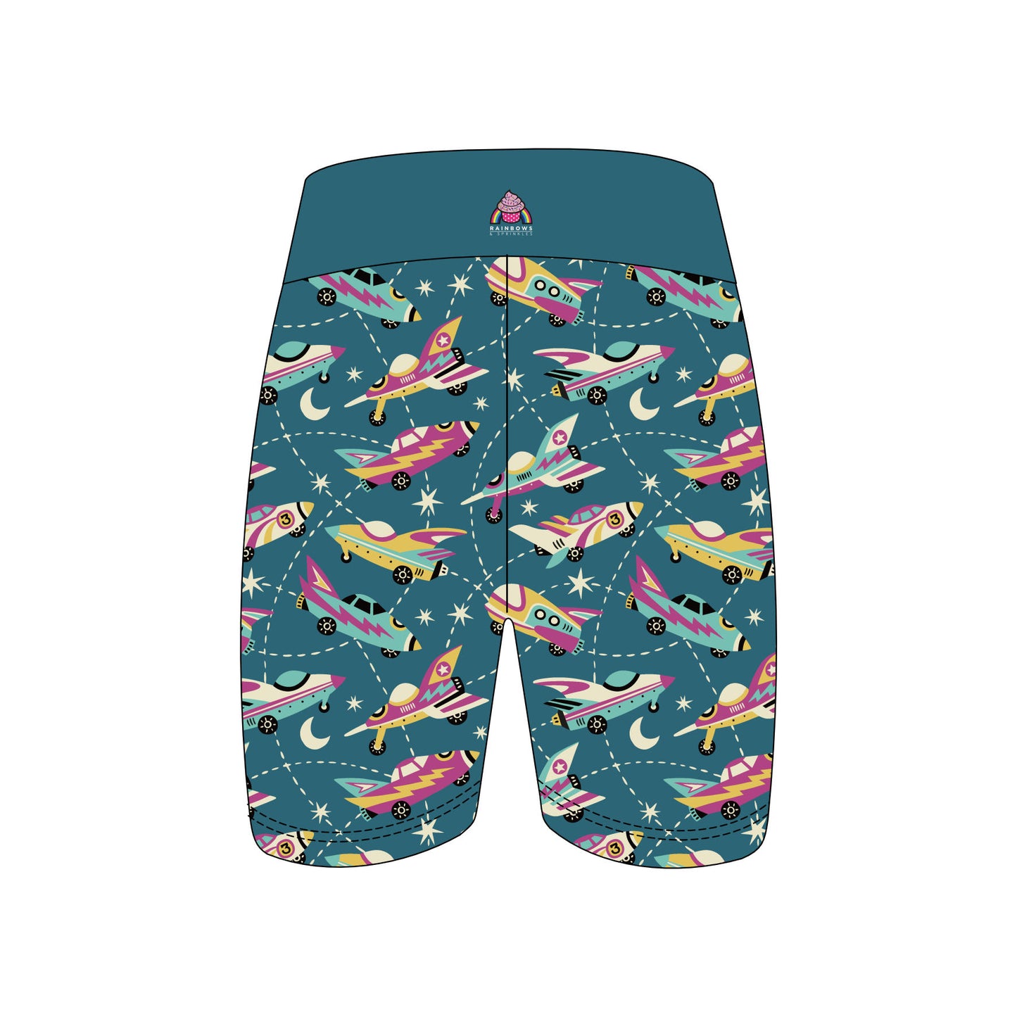 Last Chance - Stardust Skyrocket Women's Active Shorts - Size 8-10