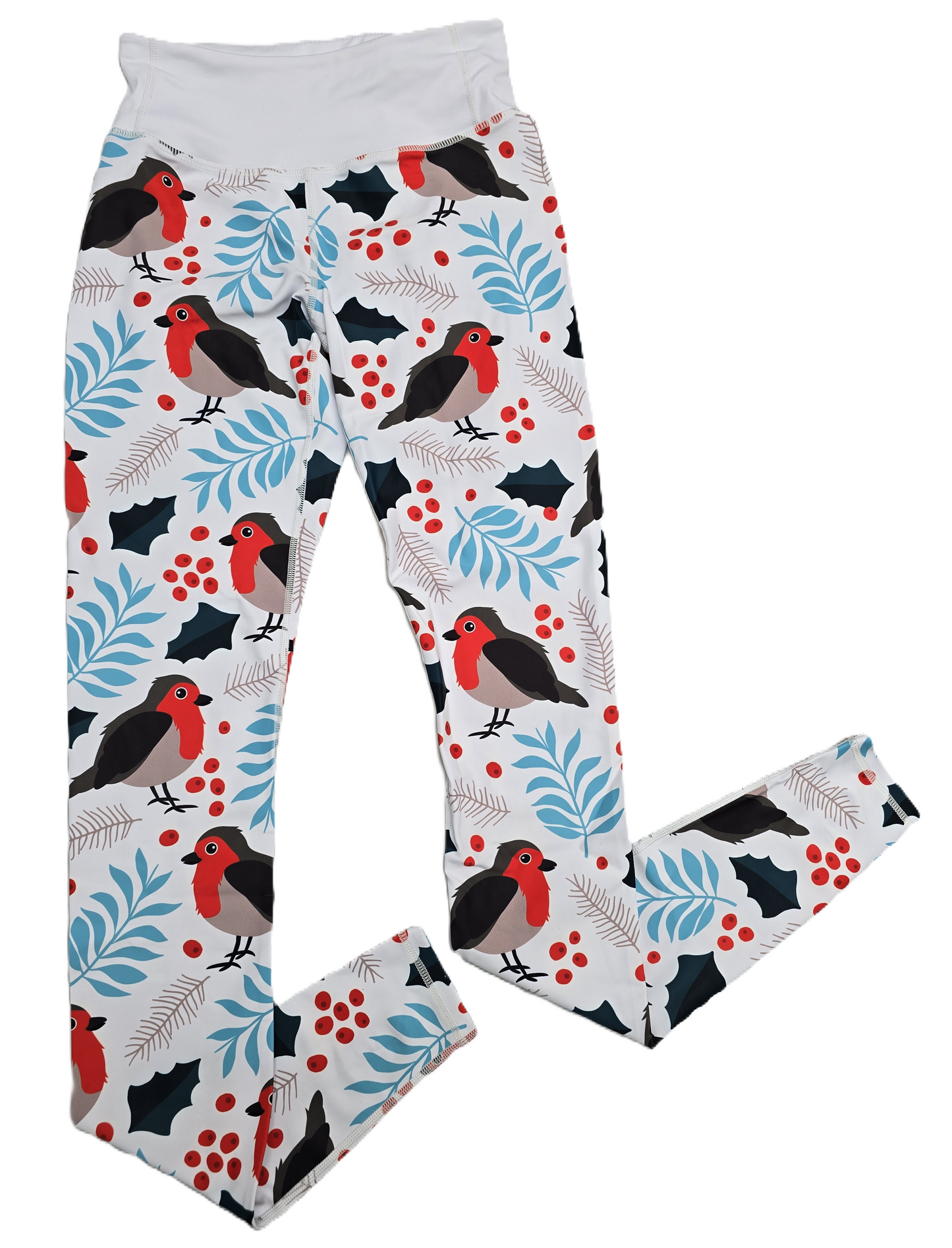 White Robins Women’s Activewear Leggings