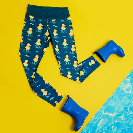 Ducklings in Wellies Children's Active Leggings