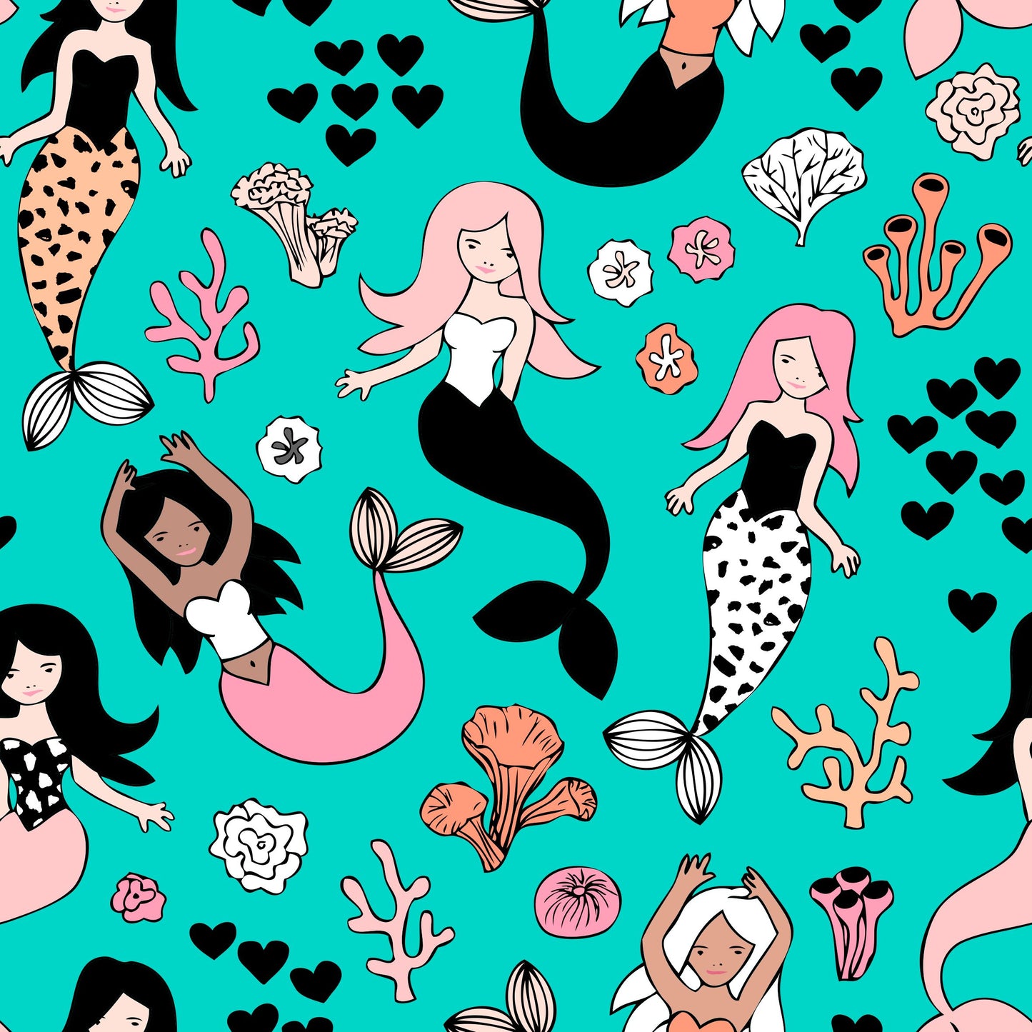 Mermaid Children's Cotton Jersey Leggings