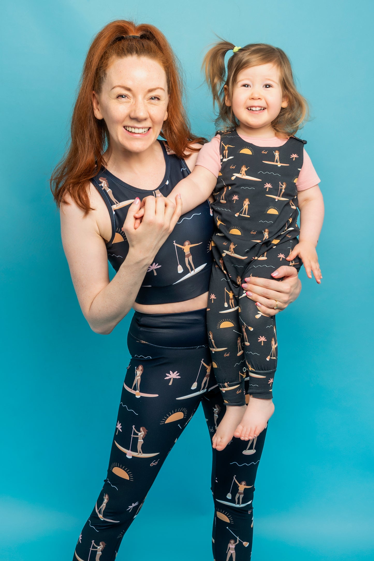 Navy Paddleboard Dungarees