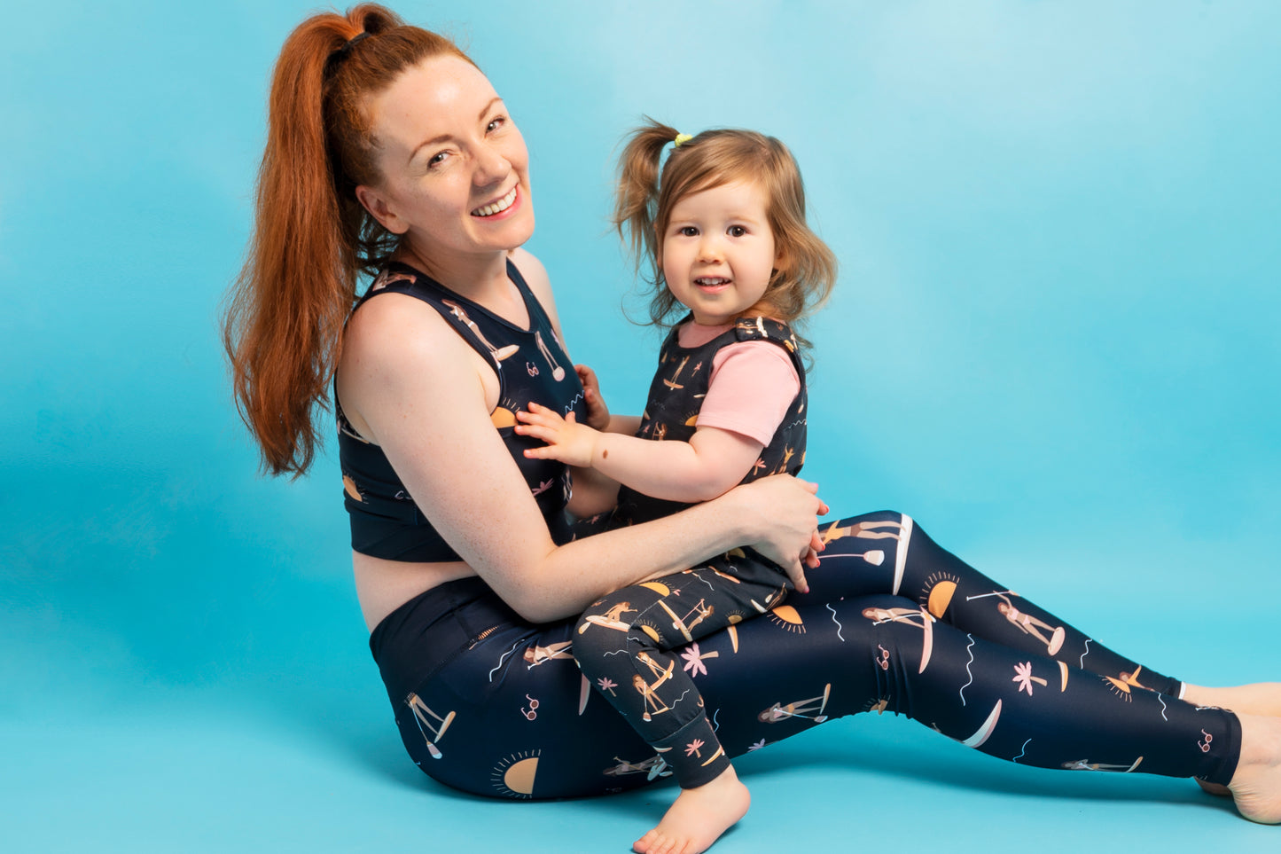 Navy Paddleboard Dungarees