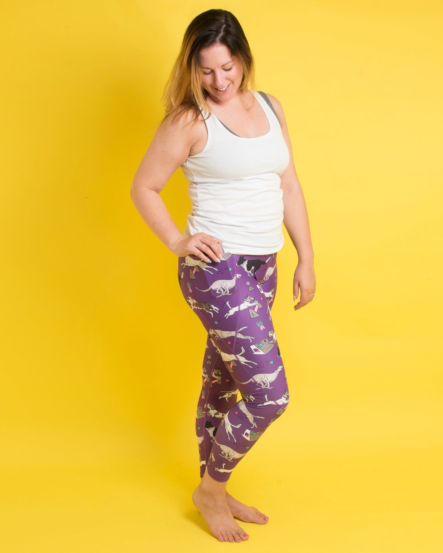 Purple Flyball Women's Activewear Leggings