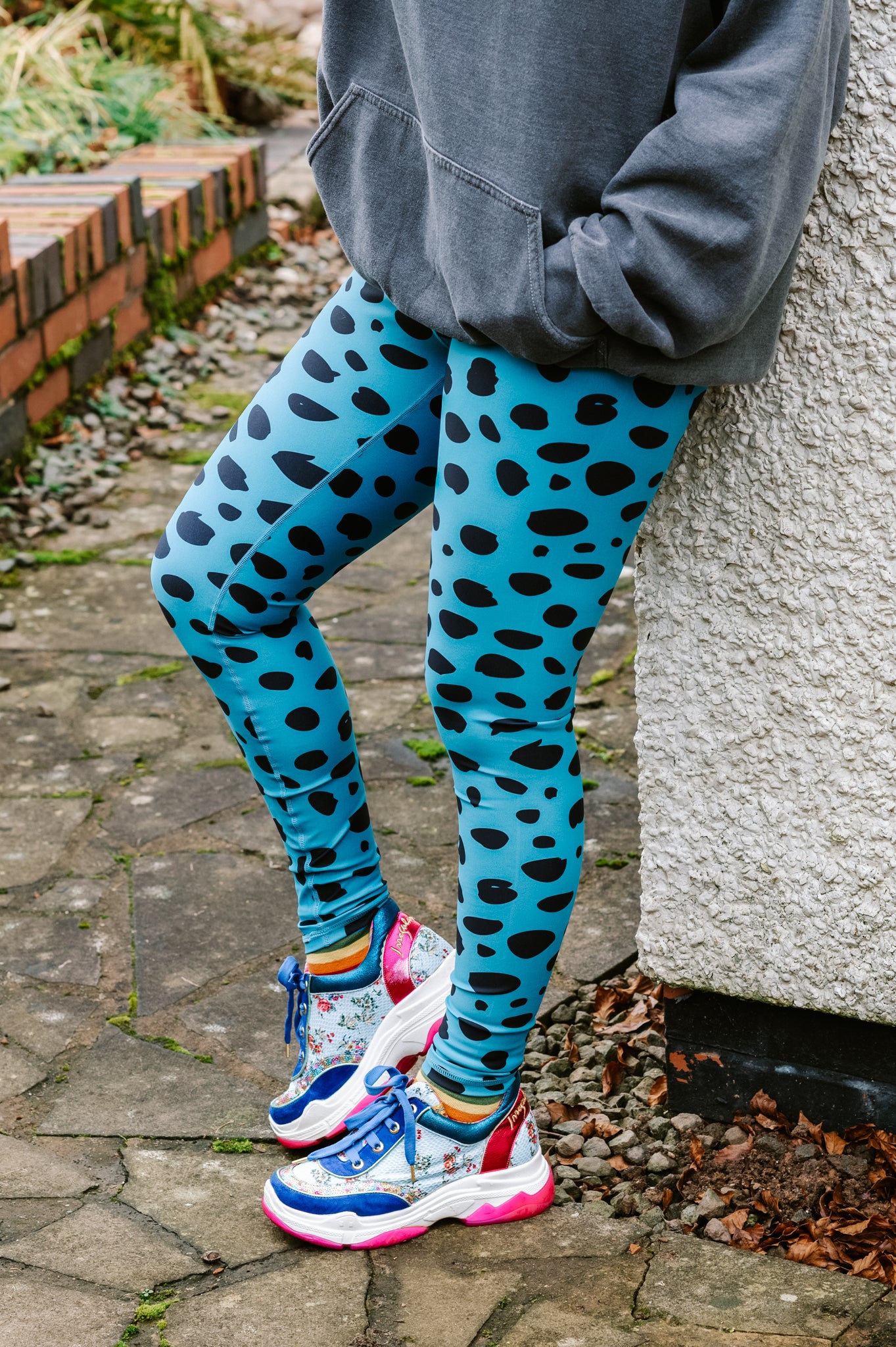 Teal Monochrome Women’s Activewear Leggings