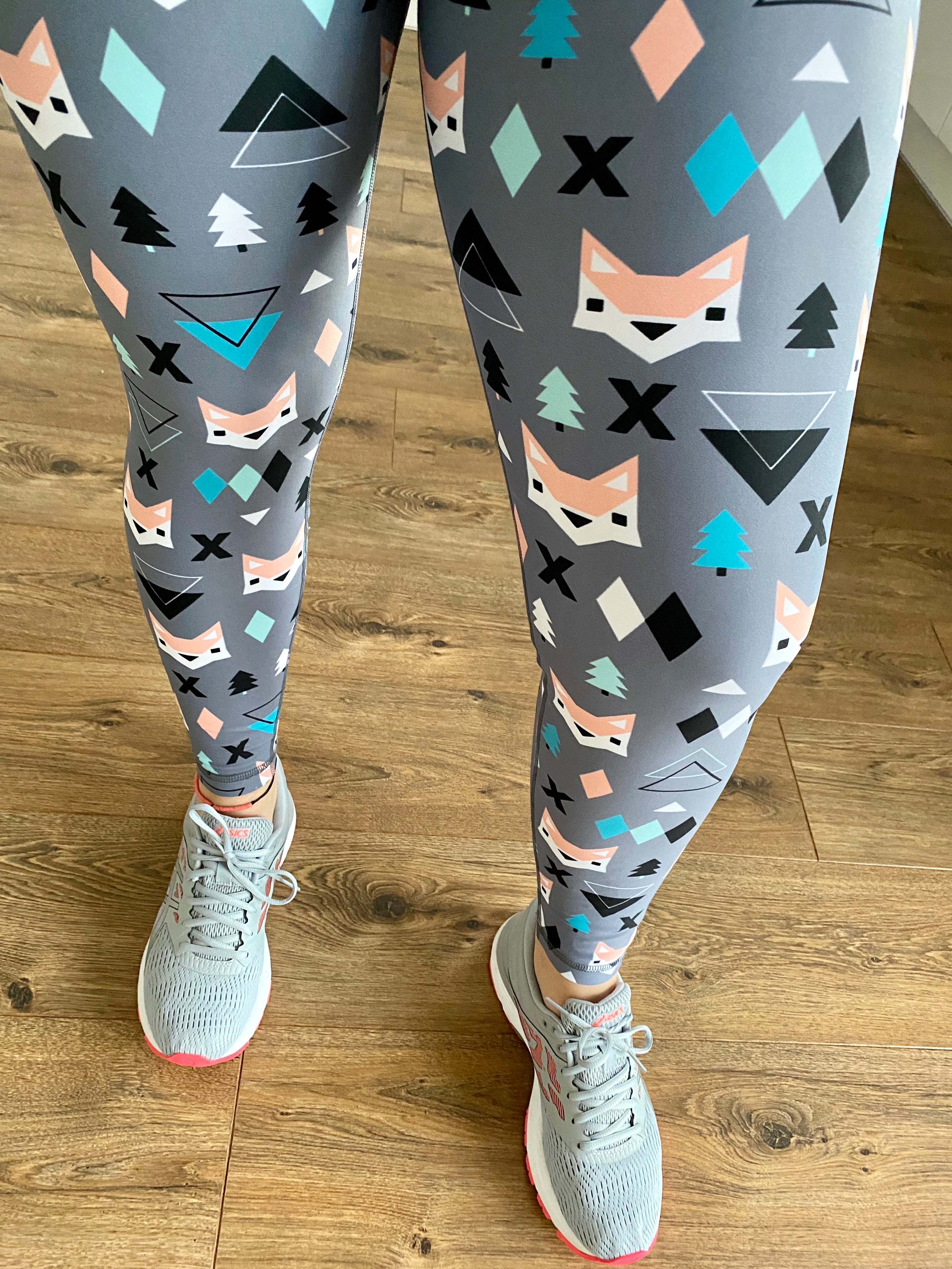 Geo Fox 33, Women's Activewear Leggings