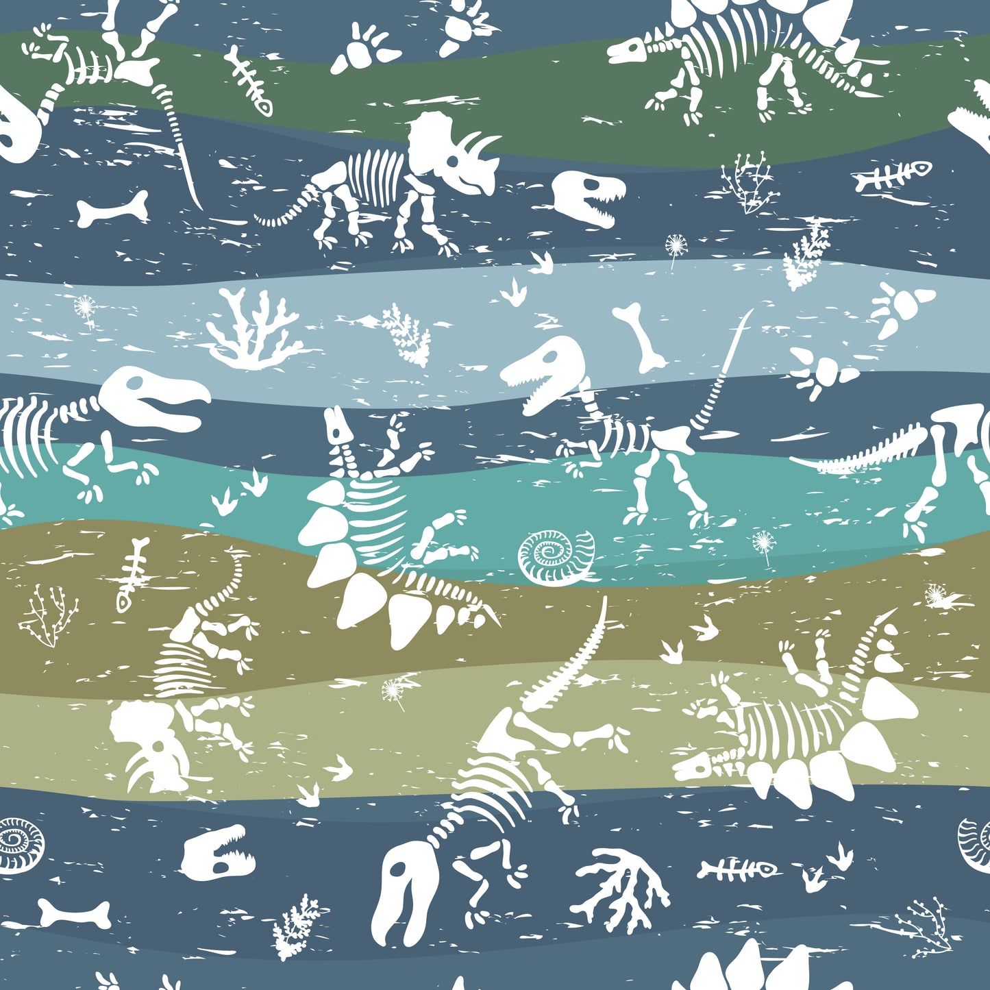 Dinosaur Bones Dungarees