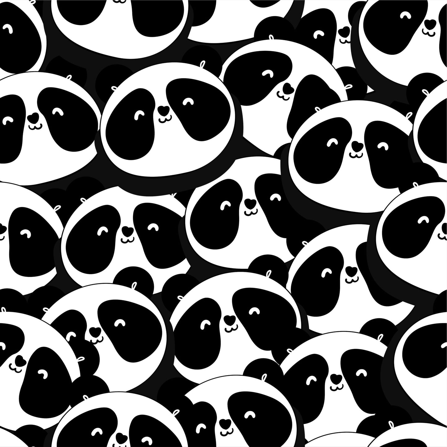 Monochrome Panda Children's Cotton Jersey Leggings