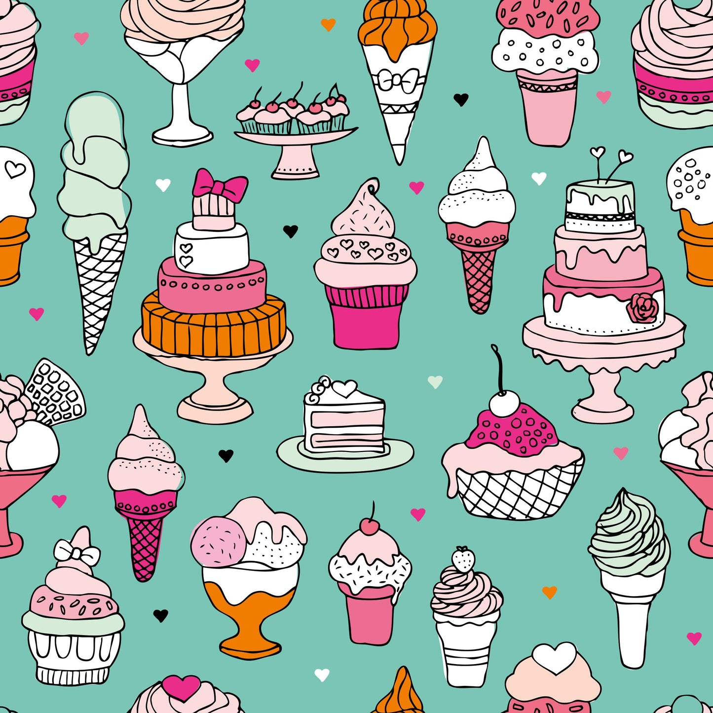 Cakes & Ice Cream Children's Cotton Jersey Leggings