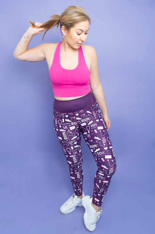 Purple Runners Women's Activewear Leggings