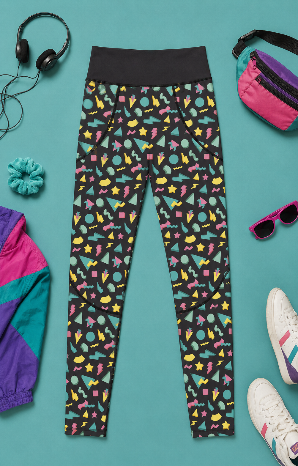 80s Shapes Women's Activewear Leggings