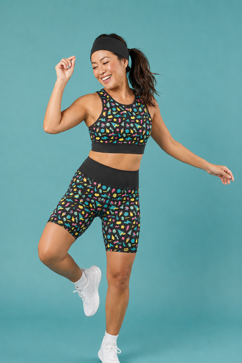 80s Shapes Women's Active Shorts