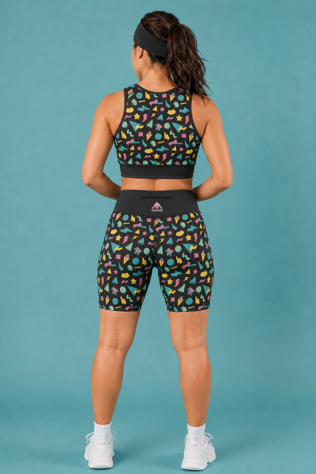 80s Shapes Women's Active Shorts