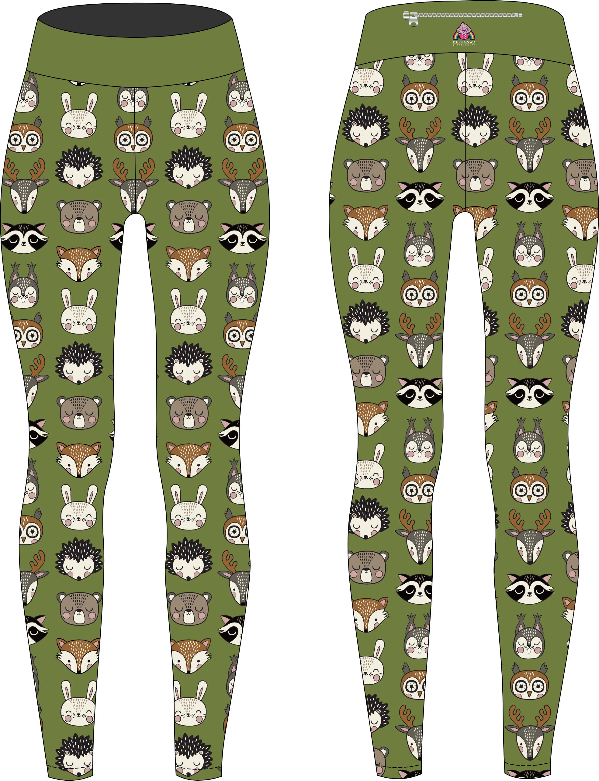 Forest Friends Children's Active Leggings