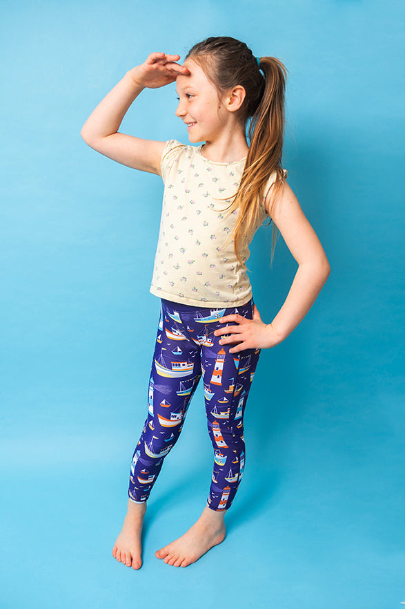 Out To Sea Children’s Active Leggings