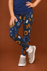 Autumn Dreaming & Sunflower Children's Active Leggings