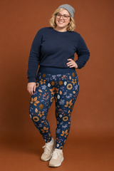 Autumn Dreaming & Sunflower Women's Activewear Leggings