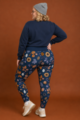 Autumn Dreaming & Sunflower Women's Activewear Leggings