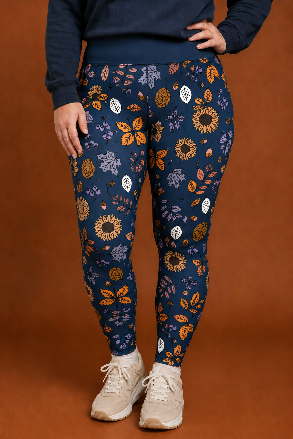 Autumn Dreaming & Sunflower Women's Activewear Leggings