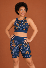 Autumn Dreaming & Sunflower Women's Active Shorts