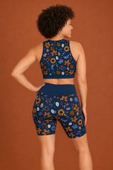 Autumn Dreaming & Sunflower Women's Active Shorts