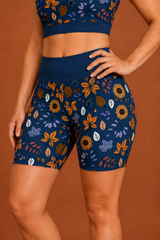 Autumn Dreaming & Sunflower Women's Active Shorts