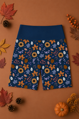 Autumn Dreaming & Sunflower Women's Active Shorts