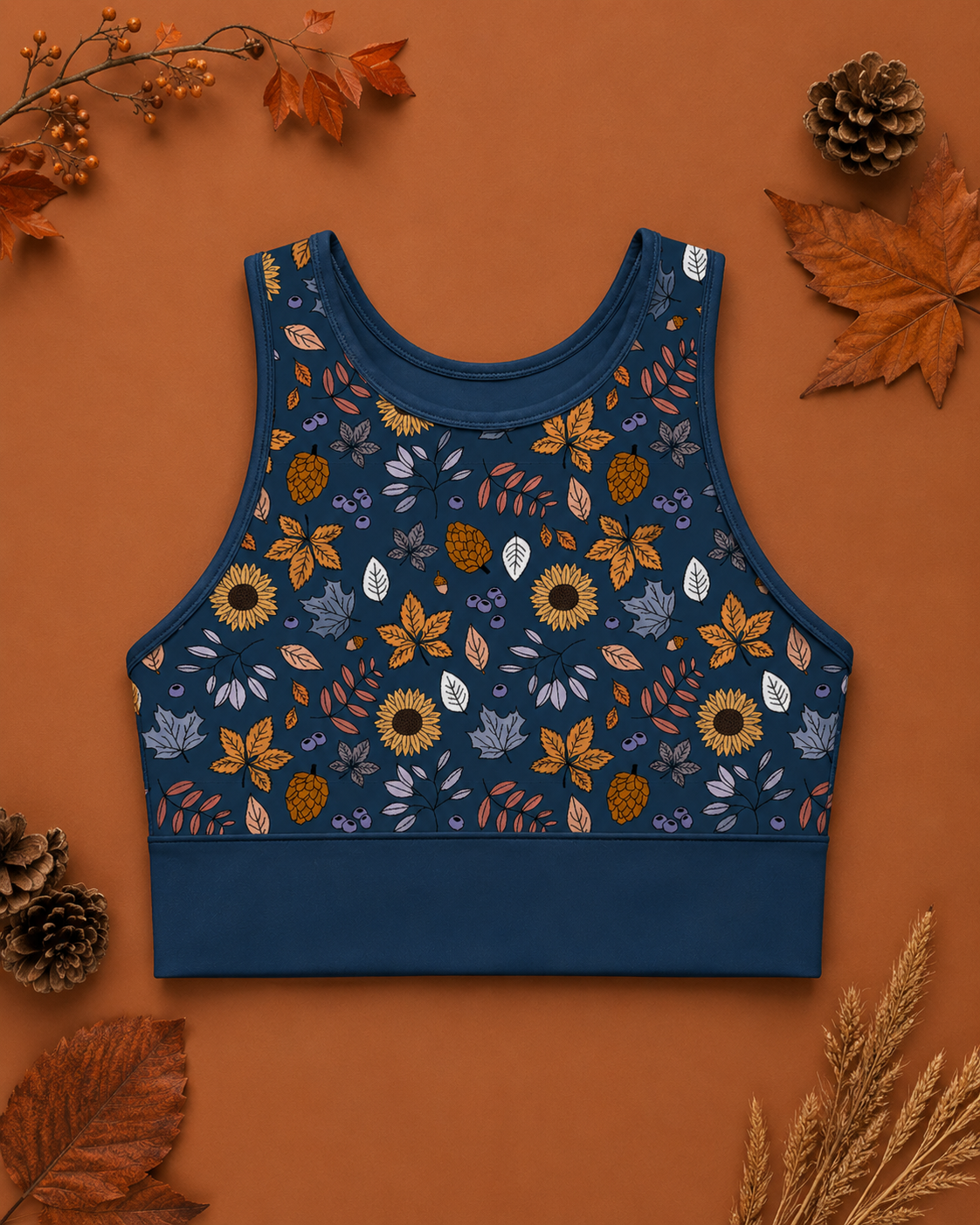 Autumn Dreaming & Sunflower Sports Bra