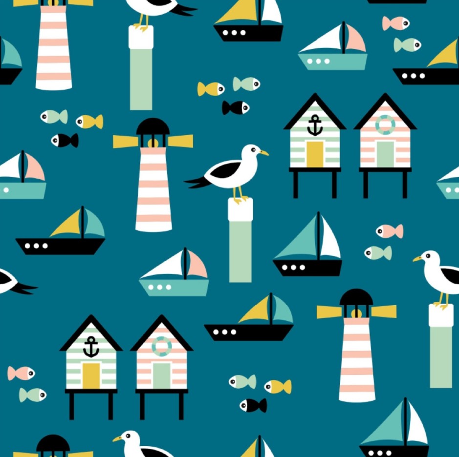 Beach Huts & Seagulls Women's Activewear Leggings - Classic