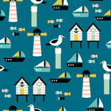 Beach Huts & Seagulls Women's Activewear Leggings