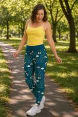 Bees & Rainbows Women's Activewear Leggings