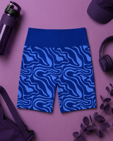 Sapphire Ripple Women's Active Shorts