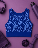 Sapphire Ripple Sports Bra