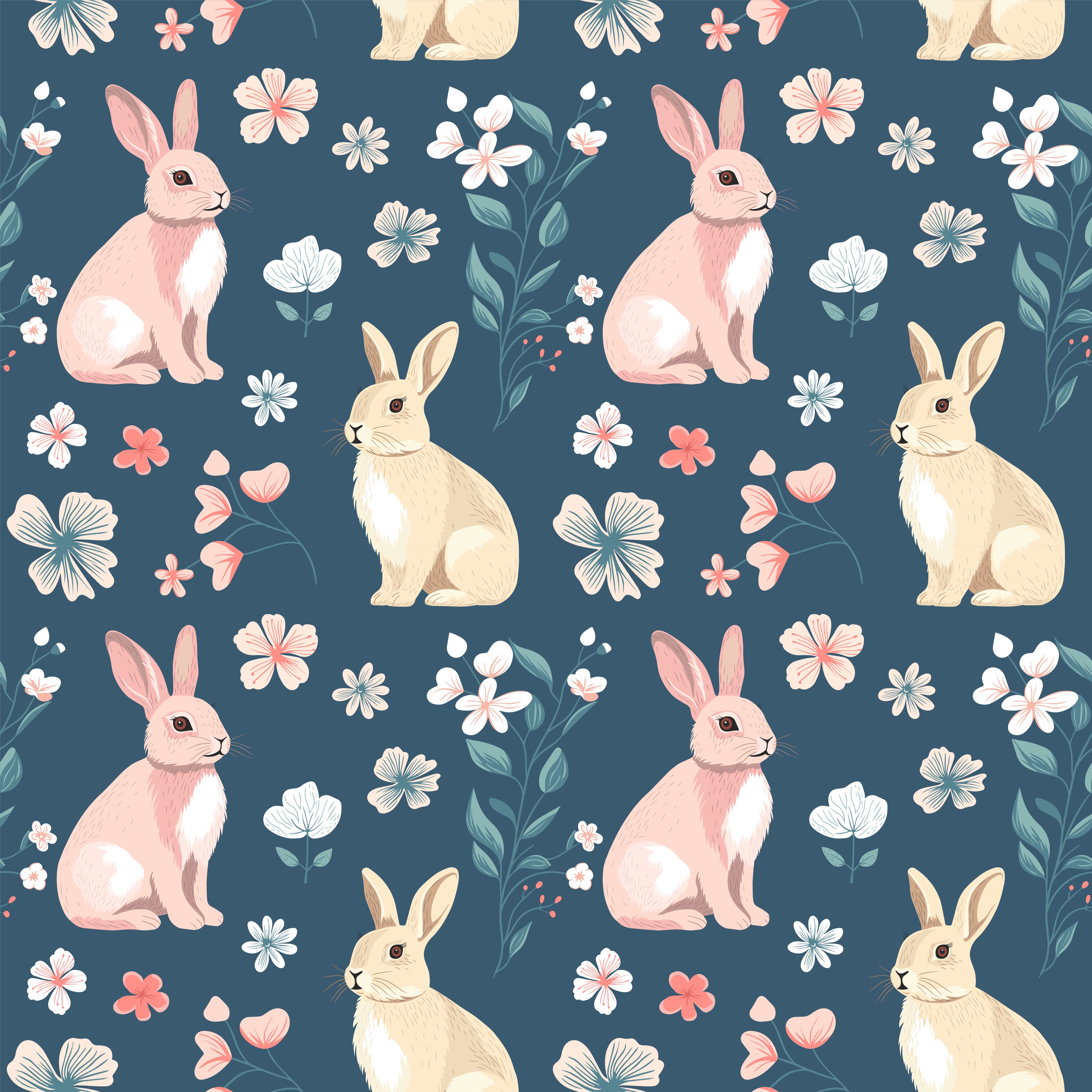 Bunnies & Flowers Women's Activewear Leggings