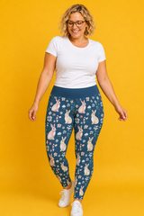 Bunnies & Flowers Women's Activewear Leggings