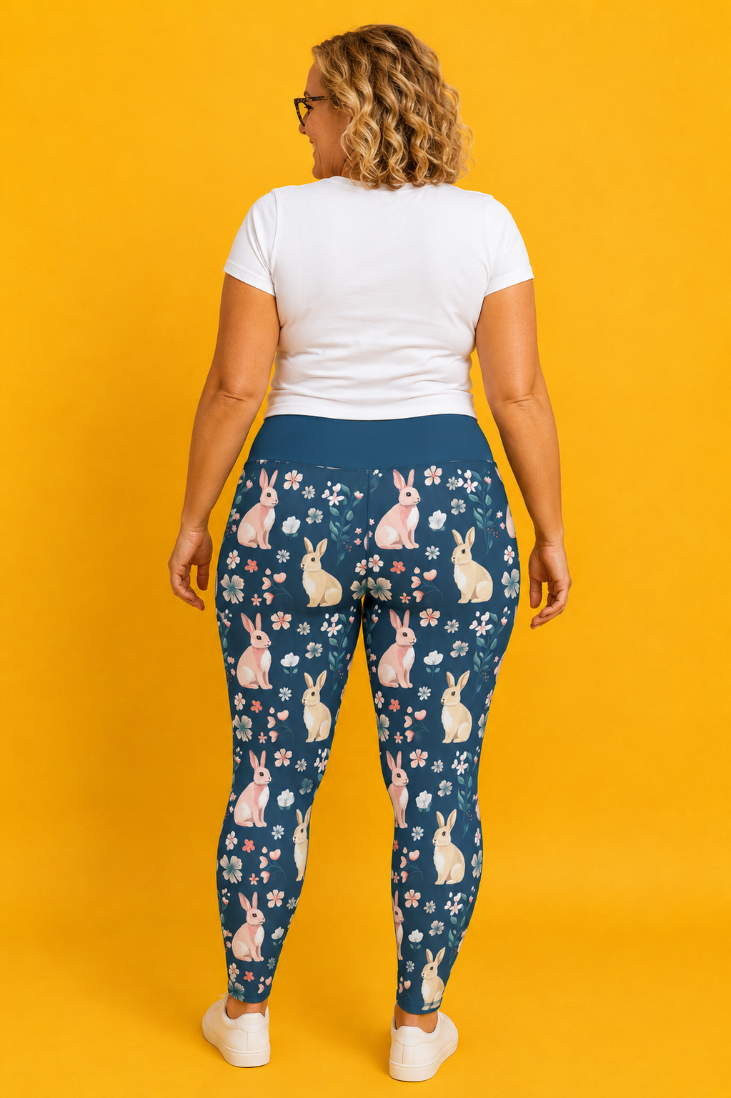 Bunnies & Flowers Women's Activewear Leggings