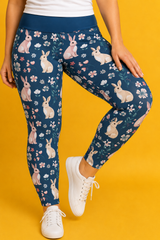 Bunnies & Flowers Women's Activewear Leggings