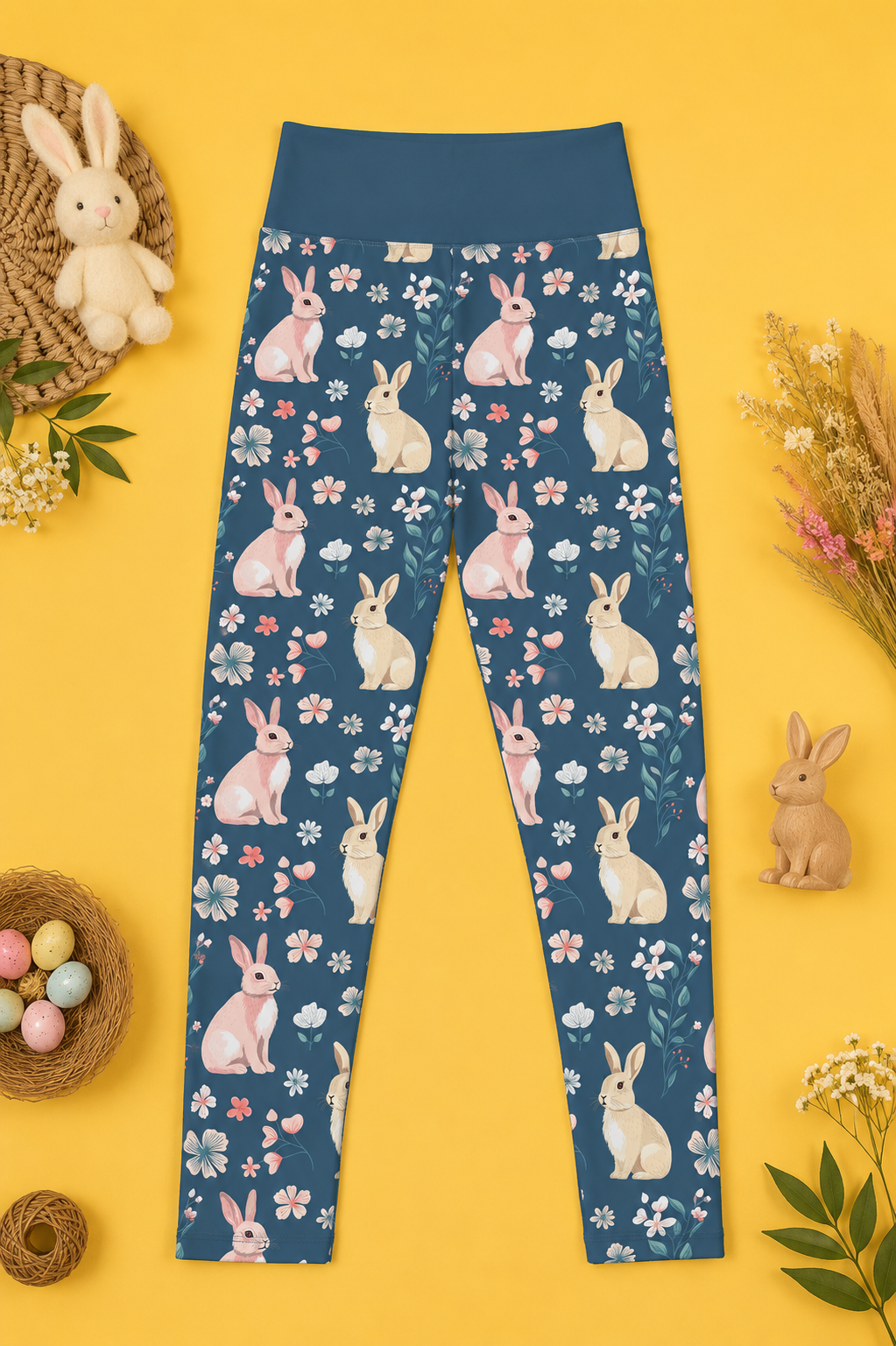 Bunnies & Flowers Women's Activewear Leggings