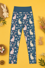 Bunnies & Flowers Women's Activewear Leggings