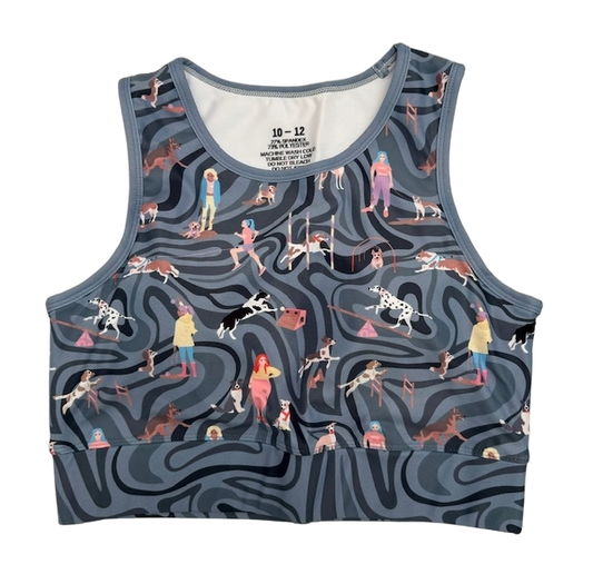 Last Chance - Dog Sports Swirls Sports Bra - Size 10-12