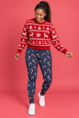 Candy Canes Women's Activewear Leggings