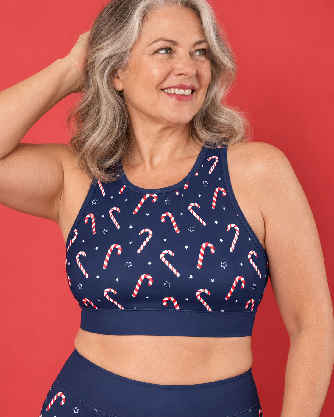 Candy Canes Women's Sports Bra