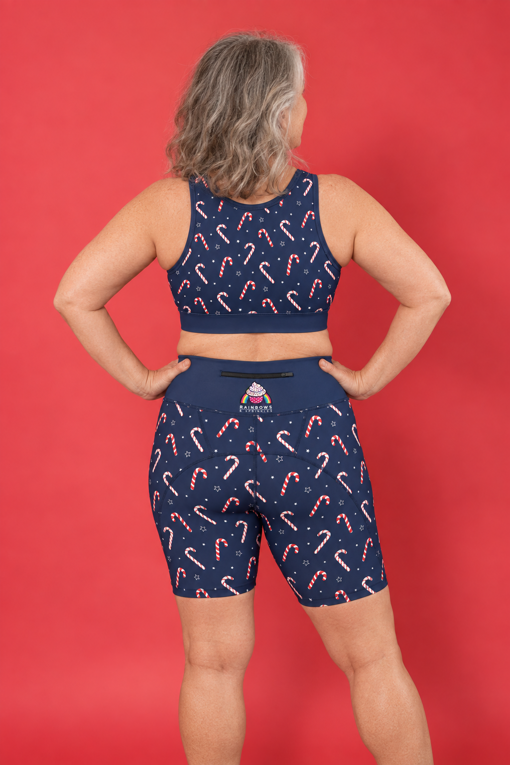 Candy Canes Women's Sports Bra