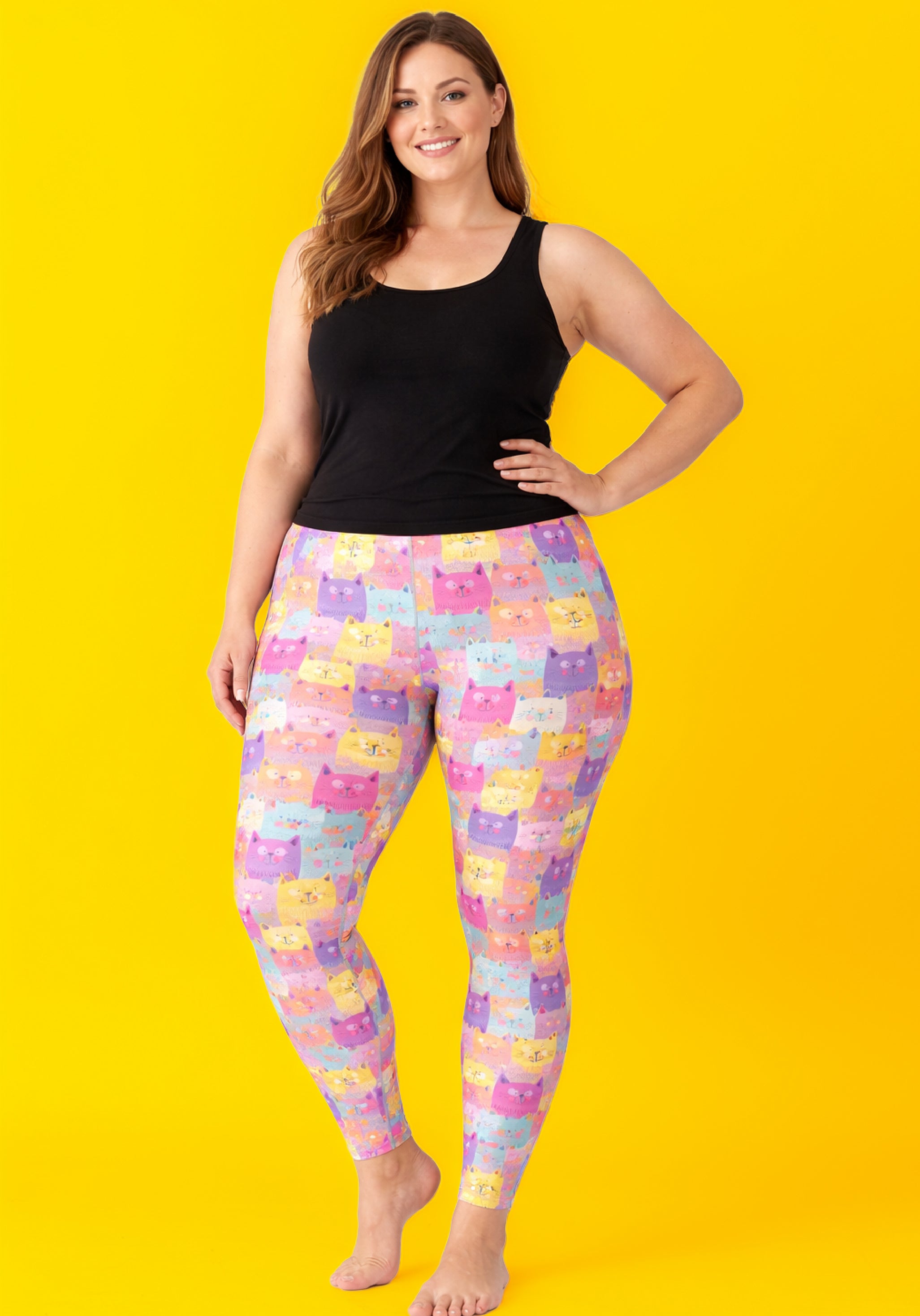 Colourful Cats Women's Activewear Leggings